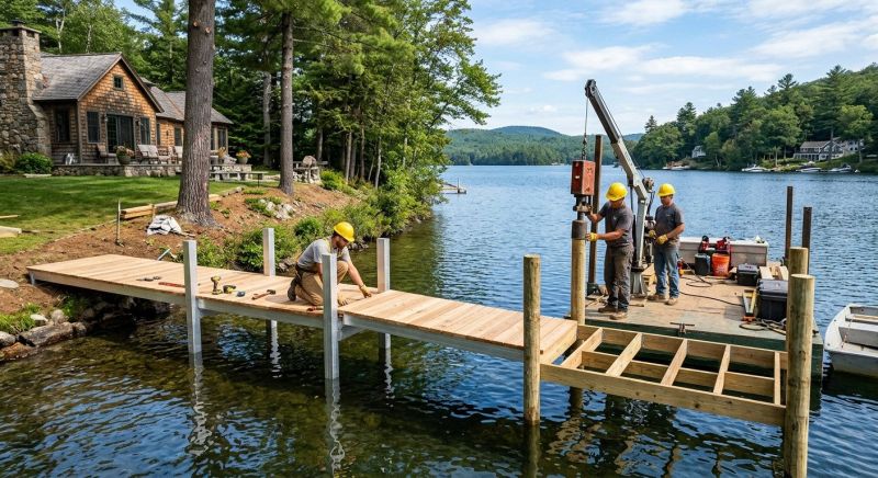 Pond Dock Construction in Alpharetta, GA