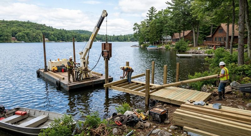 Pond Dock Construction in Kansas City, KS